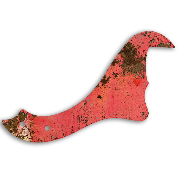 Fender STANDARD DIMENSION BASS V Custom Pickguard Scratchplate Rust Design