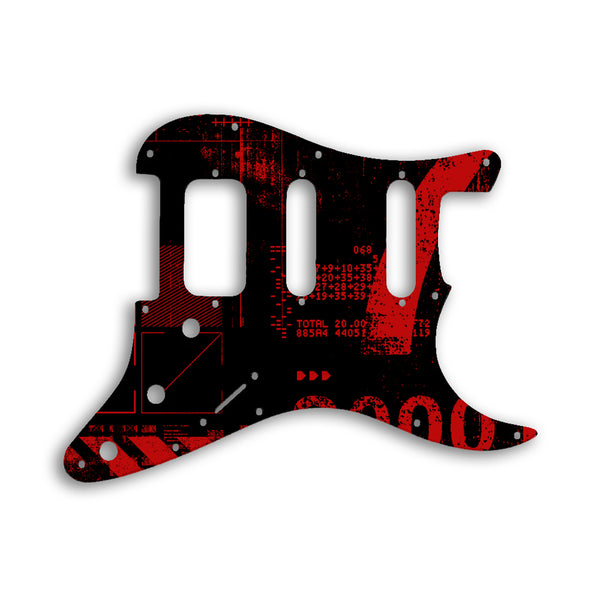 Fender Stratocaster American Lone Star Custom Pickguard Scratchplate ABSTRACT Design