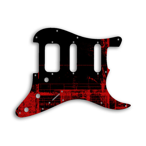 Fender Stratocaster American Lone Star Custom Pickguard Scratchplate ABSTRACT Design