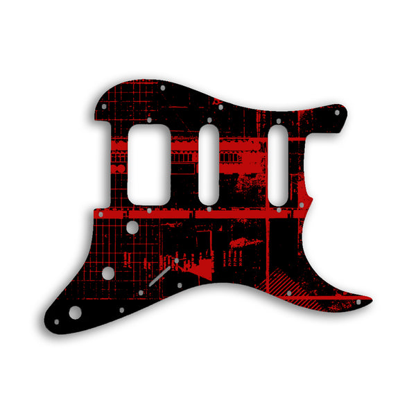 Fender Stratocaster American Lone Star Custom Pickguard Scratchplate ABSTRACT Design