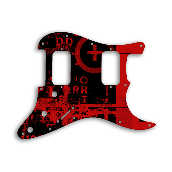 Fender Stratocaster Big Apple / USA Double Fat Custom Pickguard Scratchplate ABSTRACT Design