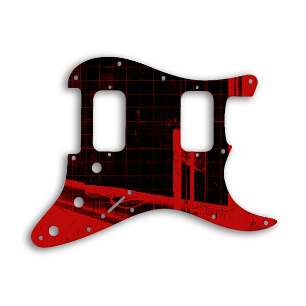 Fender Stratocaster Big Apple / USA Double Fat Custom Pickguard Scratchplate ABSTRACT Design