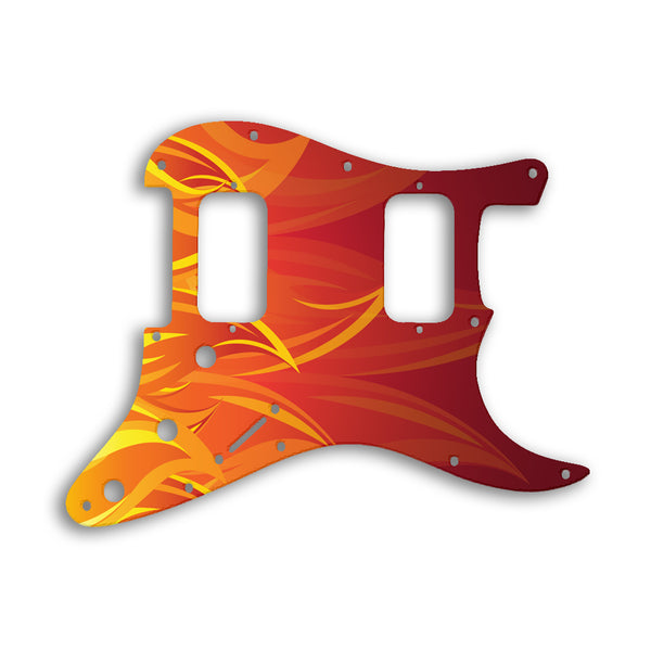 Fender Stratocaster Big Apple / USA Double Fat Custom Pickguard Scratchplate Fire Design