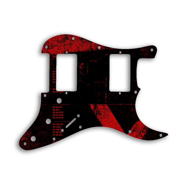 Fender Stratocaster Blacktop Series 2 Humbuckers HH Custom Pickguard Scratchplate ABSTRACT Design