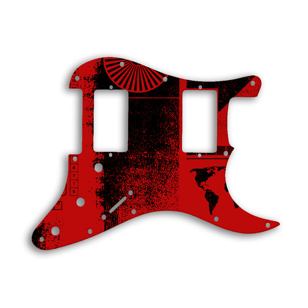 Fender Stratocaster Blacktop Series 2 Humbuckers HH Custom Pickguard Scratchplate ABSTRACT Design