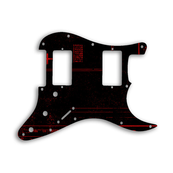 Fender Stratocaster Blacktop Series 2 Humbuckers HH Custom Pickguard Scratchplate ABSTRACT Design