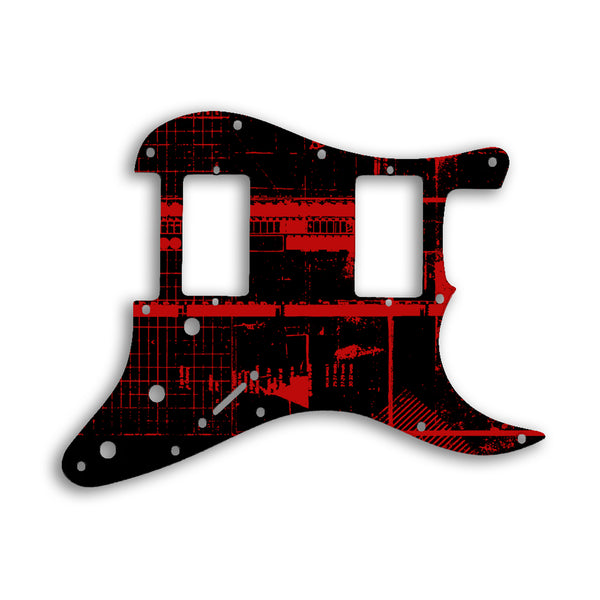 Fender Stratocaster Blacktop Series 2 Humbuckers HH Custom Pickguard Scratchplate ABSTRACT Design