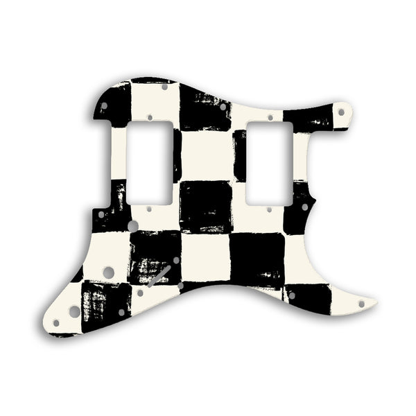 Fender Stratocaster Blacktop Series 2 Humbuckers HH Custom Pickguard Scratchplate CHESS Design