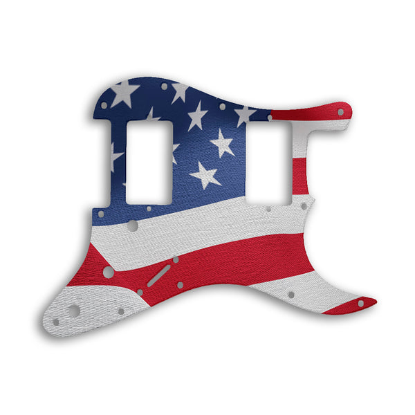 Fender Stratocaster Blacktop Series 2 Humbuckers HH Custom Pickguard Scratchplate Flag Design