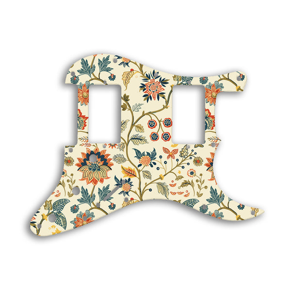 Fender Stratocaster Blacktop Series 2 Humbuckers HH Custom Pickguard Scratchplate INDIAN_FLORAL Design