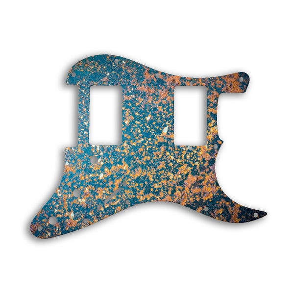 Fender Stratocaster Blacktop Series 2 Humbuckers HH Custom Pickguard Scratchplate Rust Design