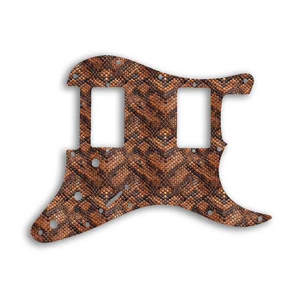 Fender Stratocaster Blacktop Series 2 Humbuckers HH Custom Pickguard Scratchplate SNAKE Design