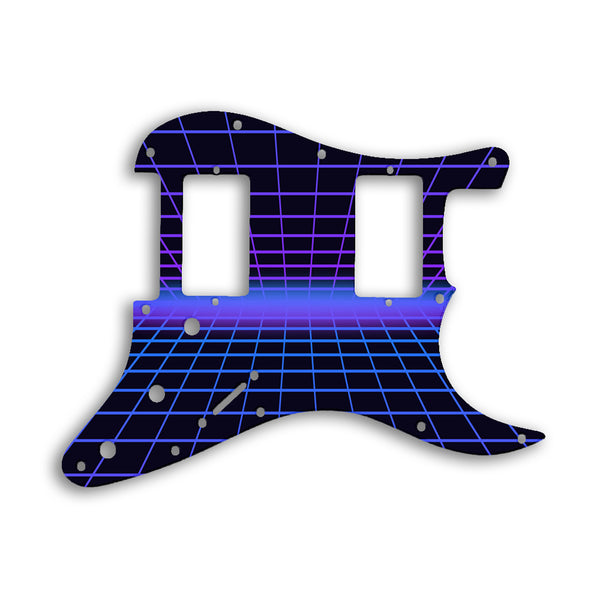 Fender Stratocaster Blacktop Series 2 Humbuckers HH Custom Pickguard Scratchplate TRON Design