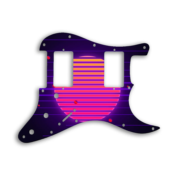 Fender Stratocaster Blacktop Series 2 Humbuckers HH Custom Pickguard Scratchplate TRON Design