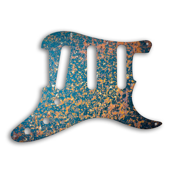 Fender Strat Elite Custom Pickguard Scratchplate Rust Design