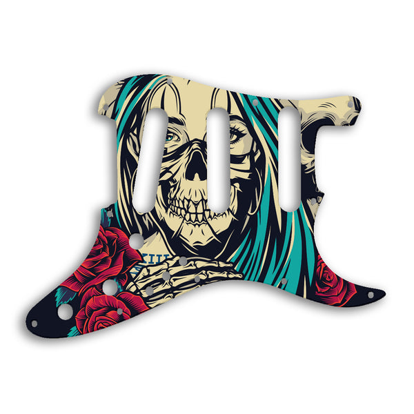 Fender Strat Elite Custom Pickguard Scratchplate Skull Design