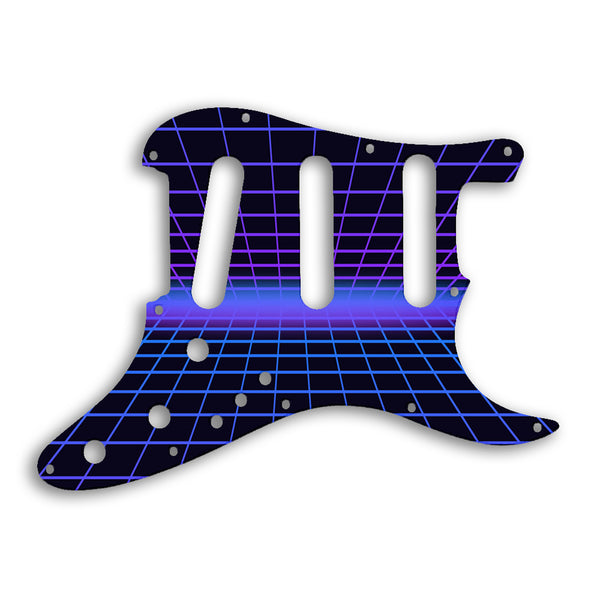 Fender Strat Elite Custom Pickguard Scratchplate TRON Design