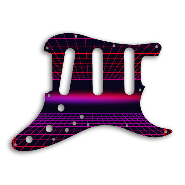 Fender Strat Elite Custom Pickguard Scratchplate TRON Design