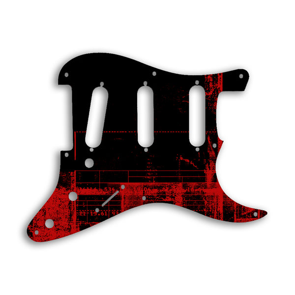 Fender Stratocaster Eric Johnson/Eric Clapton/Stevie Ray Vaughan Sig Custom Pickguard Scratchplate ABSTRACT Design