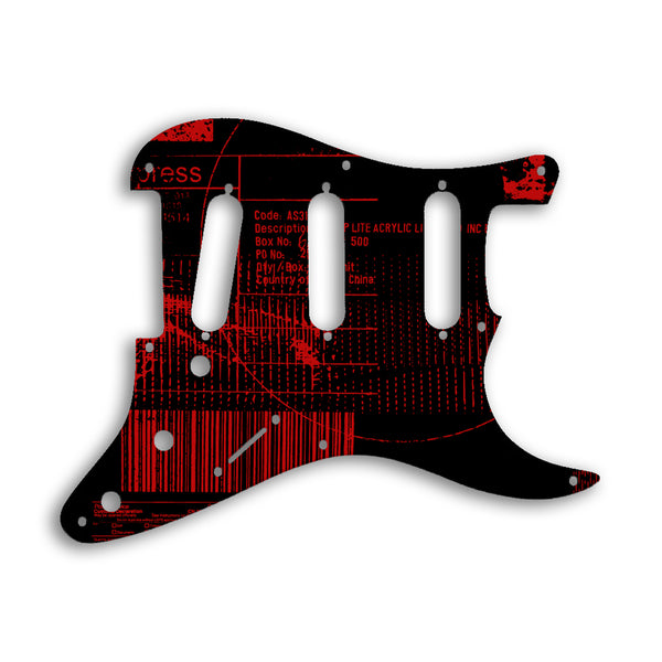 Fender Stratocaster Eric Johnson/Eric Clapton/Stevie Ray Vaughan Sig Custom Pickguard Scratchplate ABSTRACT Design