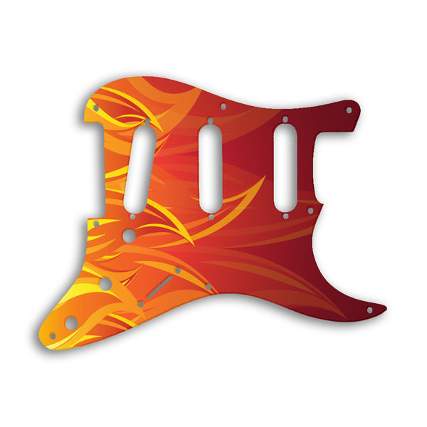 Fender Stratocaster Eric Johnson/Eric Clapton/Stevie Ray Vaughan Sig Custom Pickguard Scratchplate Fire Design