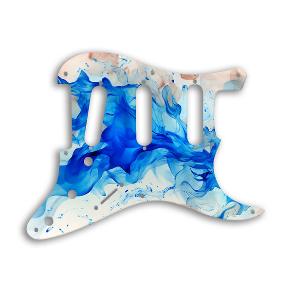 Fender Stratocaster Eric Johnson/Eric Clapton/Stevie Ray Vaughan Sig Custom Pickguard Scratchplate Fire Design