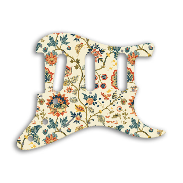 Fender Stratocaster Eric Johnson/Eric Clapton/Stevie Ray Vaughan Sig Custom Pickguard Scratchplate INDIAN_FLORAL Design