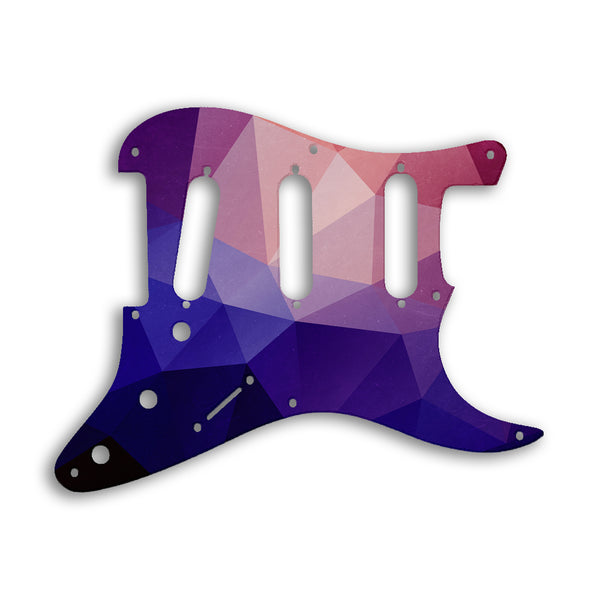 Fender Stratocaster Eric Johnson/Eric Clapton/Stevie Ray Vaughan Sig Custom Pickguard Scratchplate POLYGON Design