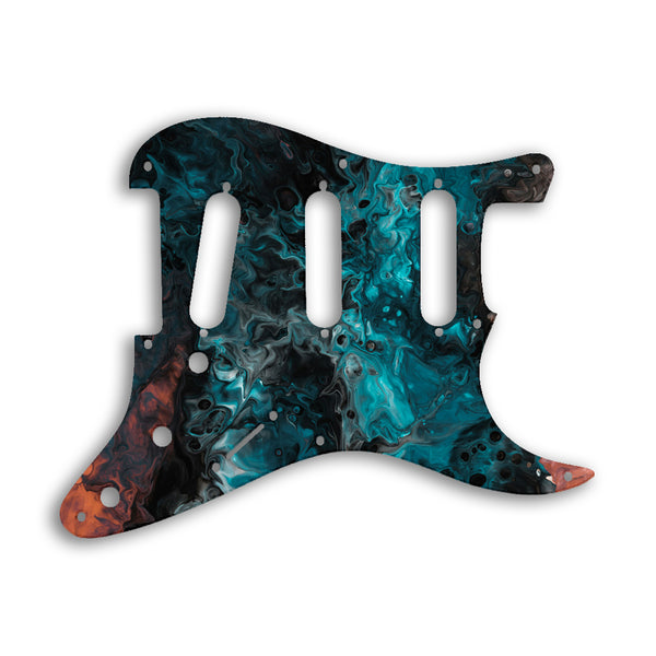 Fender Stratocaster Eric Johnson/Eric Clapton/Stevie Ray Vaughan Sig Custom Pickguard Scratchplate SWIRL Design