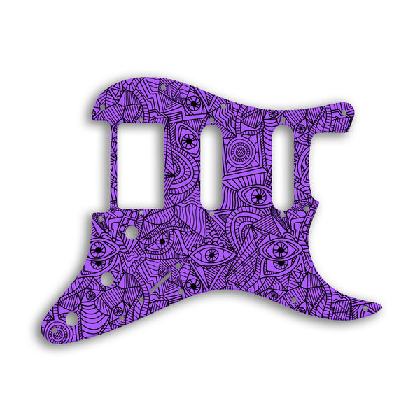 Fender Stratocaster Humbucker / Single Coil / Single Coil Custom Pickguard Scratchplate Abstract Design