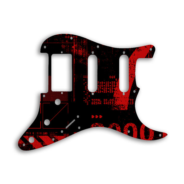 Fender Stratocaster Humbucker / Single Coil / Single Coil Custom Pickguard Scratchplate ABSTRACT Design