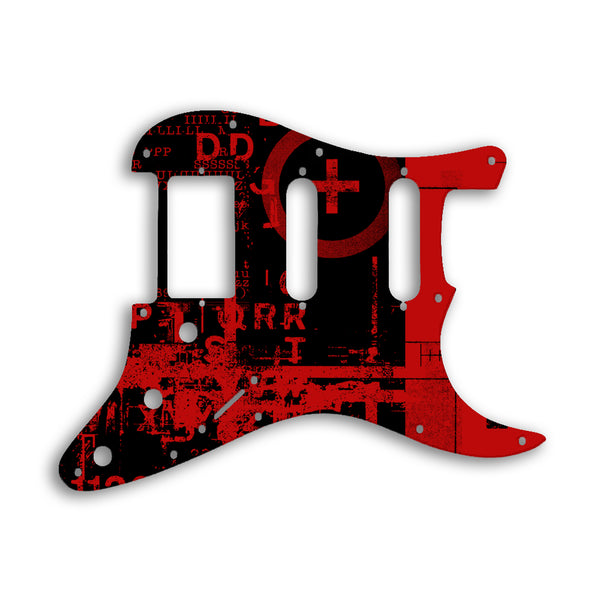 Fender Stratocaster Humbucker / Single Coil / Single Coil Custom Pickguard Scratchplate ABSTRACT Design