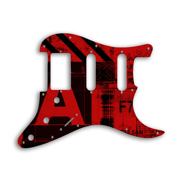 Fender Stratocaster Humbucker / Single Coil / Single Coil Custom Pickguard Scratchplate ABSTRACT Design