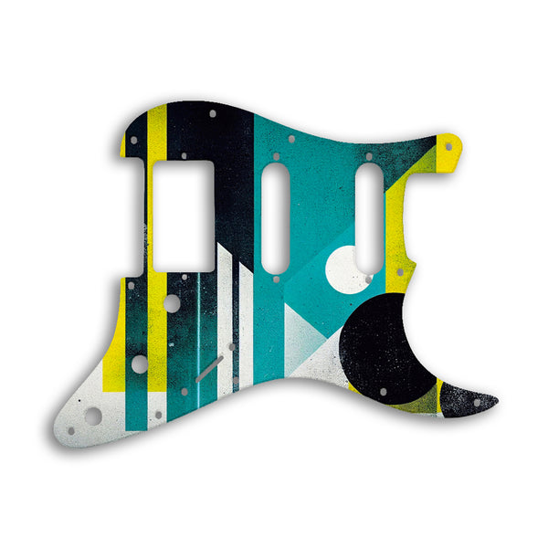 Fender Stratocaster Humbucker / Single Coil / Single Coil Custom Pickguard Scratchplate ABSTRACT Design