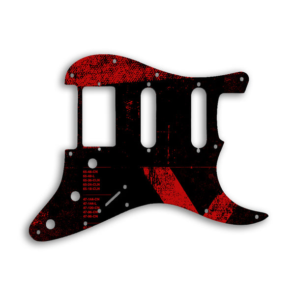 Fender Stratocaster Humbucker / Single Coil / Single Coil Custom Pickguard Scratchplate ABSTRACT Design