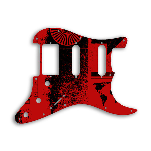 Fender Stratocaster Humbucker / Single Coil / Single Coil Custom Pickguard Scratchplate ABSTRACT Design