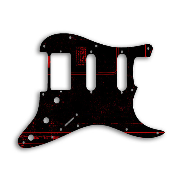 Fender Stratocaster Humbucker / Single Coil / Single Coil Custom Pickguard Scratchplate ABSTRACT Design