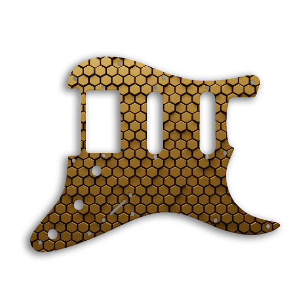 Fender Stratocaster Humbucker / Single Coil / Single Coil Custom Pickguard Scratchplate HONEYCOMB Design