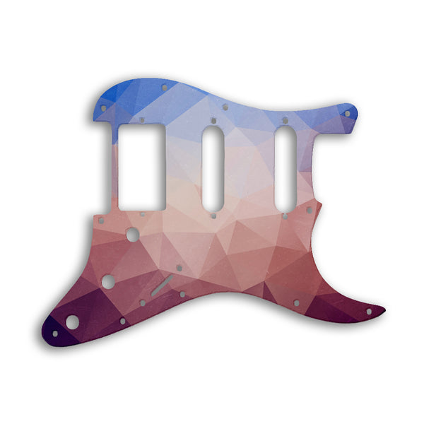 Fender Stratocaster Humbucker / Single Coil / Single Coil Custom Pickguard Scratchplate POLYGON Design