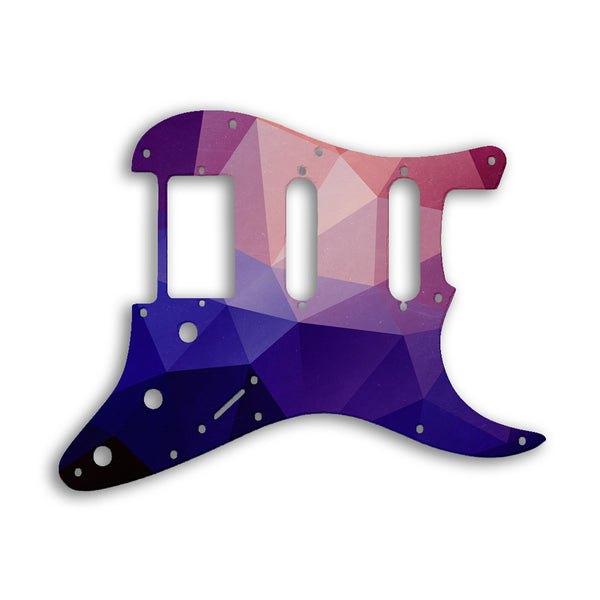 Fender Stratocaster Humbucker / Single Coil / Single Coil Custom Pickguard Scratchplate POLYGON Design