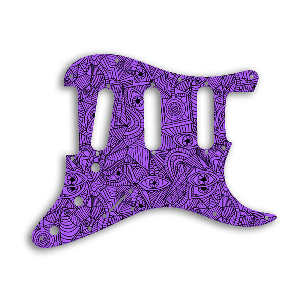 Fender Stratocaster Old Style 11 Hole ('62) Custom Pickguard Scratchplate Abstract Design