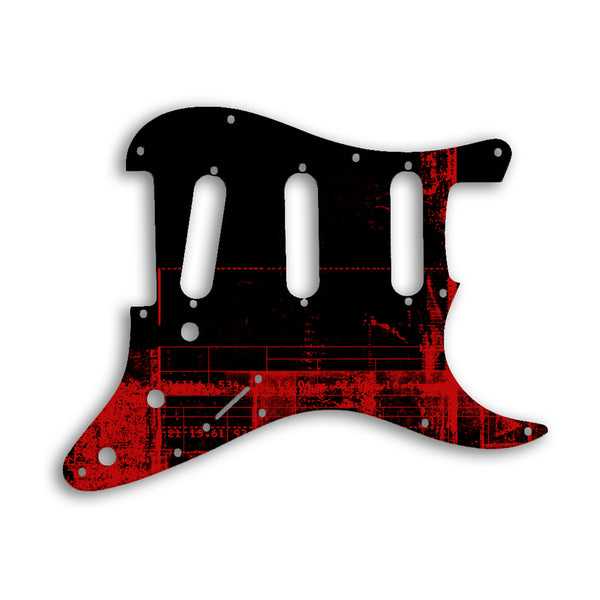 Fender Stratocaster Old Style 11 Hole ('62) Custom Pickguard Scratchplate ABSTRACT Design