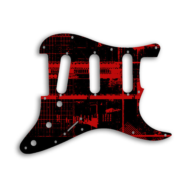 Fender Stratocaster Old Style 11 Hole ('62) Custom Pickguard Scratchplate ABSTRACT Design