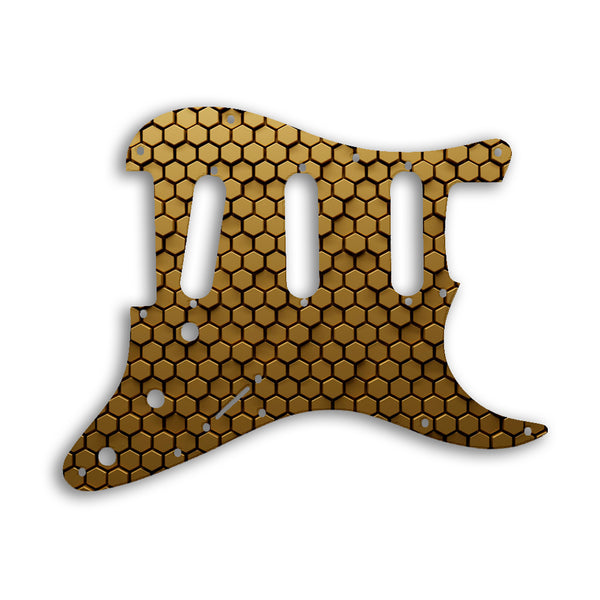 Fender Stratocaster Old Style 11 Hole ('62) Custom Pickguard Scratchplate HONEYCOMB Design