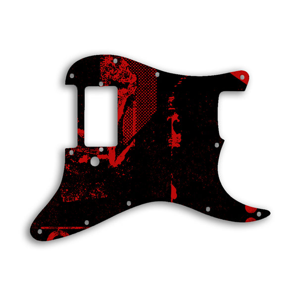 Fender Stratocaster H One Humbucker Only Custom Pickguard Scratchplate ABSTRACT Design