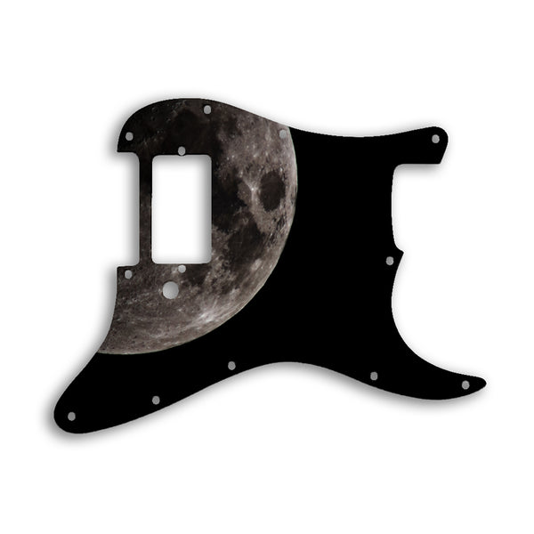 Fender Stratocaster H One Humbucker Only Custom Pickguard Scratchplate MOON Design