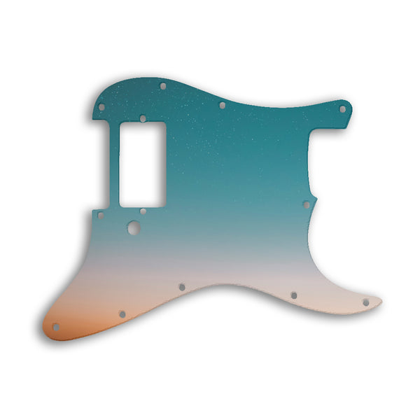 Fender Stratocaster H One Humbucker Only Custom Pickguard Scratchplate NIGHT Design