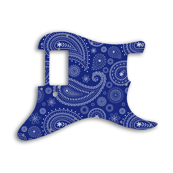 Fender Stratocaster H One Humbucker Only Custom Pickguard Scratchplate Paisley Design