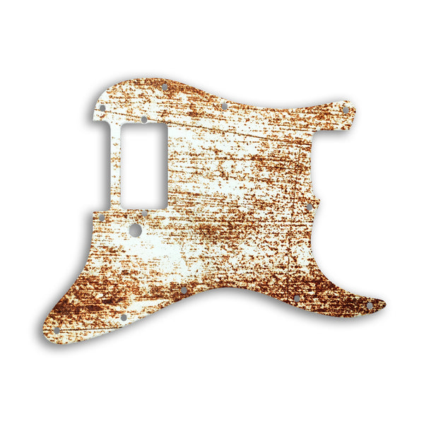 Fender Stratocaster H One Humbucker Only Custom Pickguard Scratchplate Rust Design