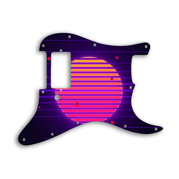 Fender Stratocaster H One Humbucker Only Custom Pickguard Scratchplate TRON Design